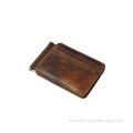 Design yourself bifold Genuine leather large capacity 12 card slots mens custom rfid front pocket wallet money clip